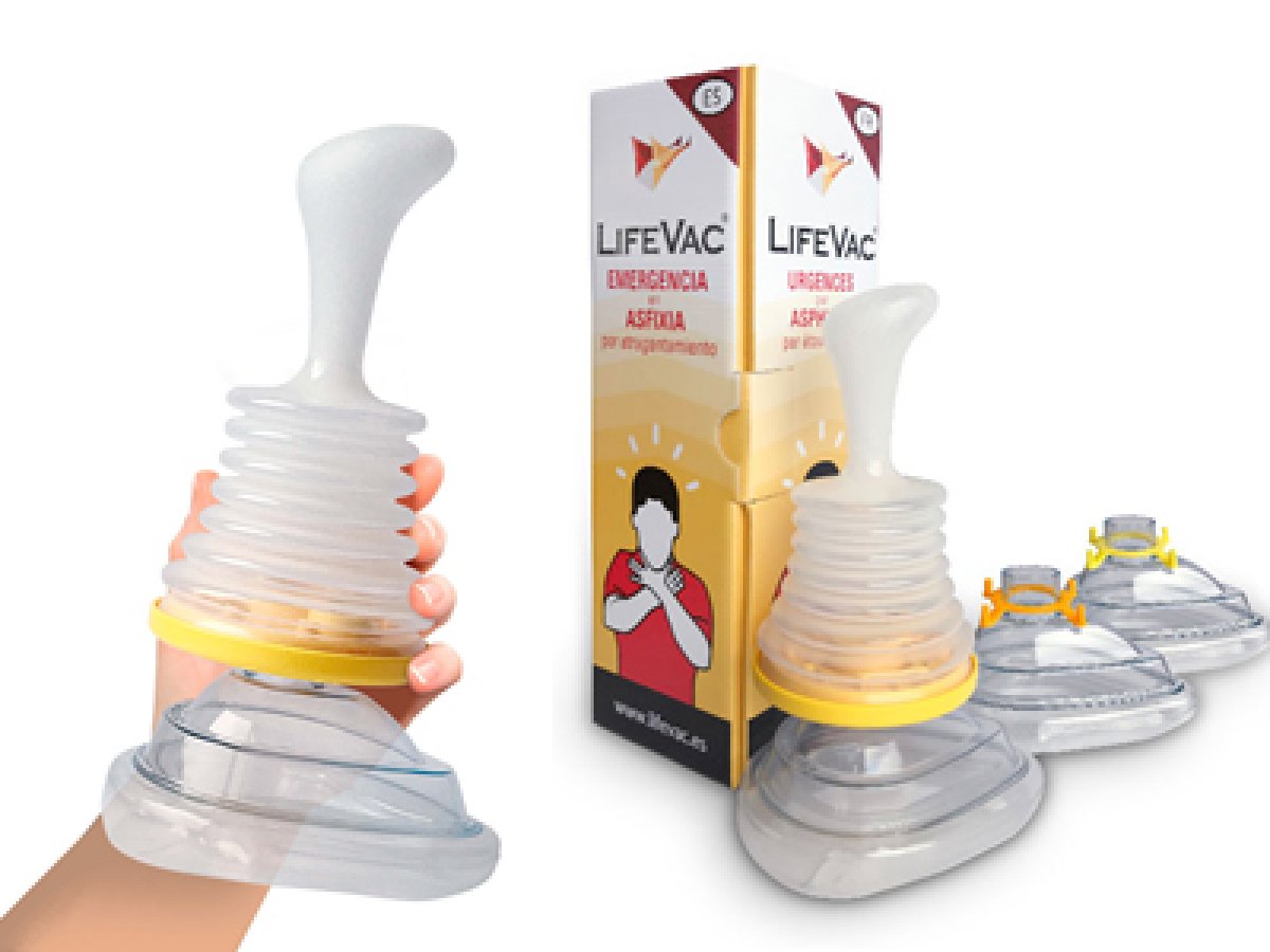 Dispositivo LIFEVAC Anti-atragantamiento con 3 tamaños de